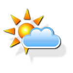 Partly cloudy