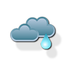 Overcast and light rain